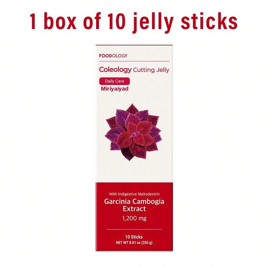 Miriyalyad [Weight Loss Products]Coleology Cutting Jelly 10days - Garcinia Cambogia (HCA), Chia Seeds Collagen, Hyaluronic Acid, Pomegranate Flavored 8.81 Oz /10 Sticks - 1件 - 查看 1