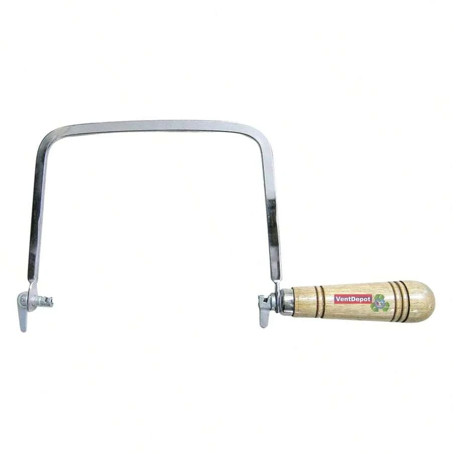 VENTDEPOT Arco Calador de Metal, MXSQT-001, Para Segueta de 6", 90/45° Ángulo de Corte, Metal, Calador - Plateado - Ver 1