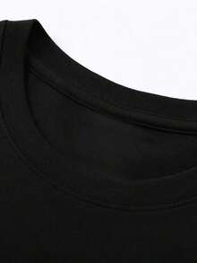 Camisetas gráficas para hombres, ideales para el día a día, un regalo creativo unisex para él, diseño streetwear, cómodas y casuales - Negro - Ver 6