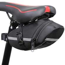 3PCS NEW Bike Seat Waterproof Bags Bicycle Storage Saddle Bag Cycling Rear Pouch - Black - View 1