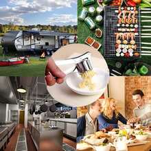 1pc Stainless Steel Garlic Press, Manual Garlic Crusher, Ginger Grater, Kitchen Tool, Rust-Proof Professional Garlic Mincer, Easy To Squeeze And Clean, Vegetable & Fruit Processing Tool, Kitchen Gadget, Household Essential, Creative Kitchen Tool, Suitable For Hotel, Restaurant, Kitchen Utensils And Seasoning Tools, Kitchen Accessories, Christmas Party Supplies, Family Gathering - Multicolor - View 10