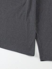 3 件套男士高领长袖 T 恤，双面羊毛面料，保暖休闲保暖内衣，秋冬