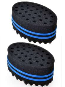 Magic Twist Hair Sponge, Barber Hair Brush Sponge, Styling Tool For Afro Curl, Coils, Dreadlocks - Red - View 24