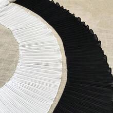 1 Yard Ruffled Lace Trim, Chiffon Fabric, 17cm Wide, Suitable For Garment Extension And Craft Sewing - Multicolor - View 1