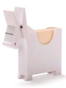 1pc Cute Desk Note Clip, Memo Organizer, Red PVC Office Supply Organizer, Fun & Practical Home Or Office Desk Decor, Desk Accessory