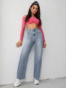 Women Jeans - Light Wash - View 4