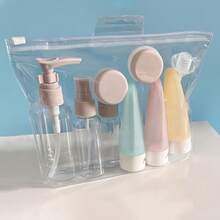 11pcs/8pcs/3pcs 2.71oz Refillable Portable Travel Bottles Set For Toiletries, Bath And Cleaning Separate Bottles