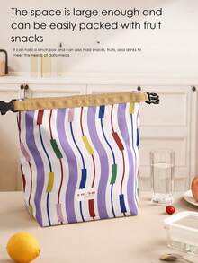 1 szt. Torba na lunch dla kobiet i mężczyzn, studentów, szczelna, izolowana, miękka, duża torba termiczna na lunch - wielokrotnego użytku torba na lunch do pracy w biurze, szkoły, na piknik, na plażę, do szkoły, torby do przechowywania dla nauczycieli, torby do klasy, torby do klasy (czarno-szaro-brązowe)