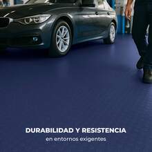VINILMAX Piso Antiderrapante Resistente de 140 cm de Ancho x 100 cm de Largo | Antideslizante, Textura Rugosa, Soporte Non Woven, Fácil de Instalar | Ideal para Pasillos, Escaleras, Bodegas, Coches, Gimnasios, Talleres - Azul Marino - Ver 9
