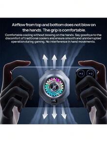 REMAX RT-F14 Mobile Phone Radiator Semiconductor Refrigeration Mobile Phone Radiator 63g Thin And Light Design Intelligent Temperature Control And Wind Noise Reduction Universal For Live Game