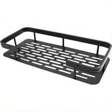 一款无需钻孔的浴室壁挂式储物架，承重能力约为4公斤，并配有一对粘性安装支架。 - 彩色 - 查看 9