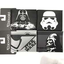 Star Wars 星球大战白武士小巧轻便钱包，便携多层，简约身份证夹，时尚，生日，圣诞节，情人节，周年纪念，情侣礼物，女孩，女士，学校用品，宿舍，名片夹，女士信用卡夹 - 彩色 - 查看 2