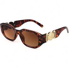 1pc Retro Rectangle Fashion Glasses Women Men ,Y2K,Summer Beach Glasses, 90s Small Narrow Square Glasses,Autumn And Winter Decoration,Mother's Day ,Christmas Gift,Driving Traveling Photography Parties Daily Life Decoration Work Glasses CK2322 - 004 - 查看 6