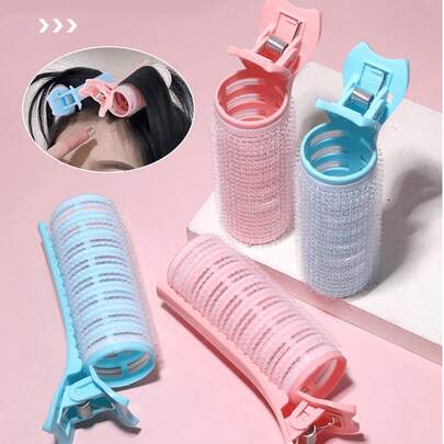 5 件套粉色、黄色、蓝色三色卷发器和夹子套装、二合一卷发器和夹子式卷发器、长发和短发卷发工具、长发和短发中长发自制卷发器、女士卷发器、常规发型卷发器工具、卷发器、卷发刷、卷发器、卷发产品、卷发器、卷发器、卷发器、卷发、卷发工具