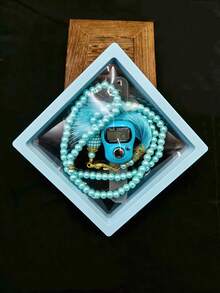 2pcs/Set Premium Packaging Ring Counter, Rosary Bracelet Set With Ring Counter, Muslim Prayer Beads - Multicolor - View 17