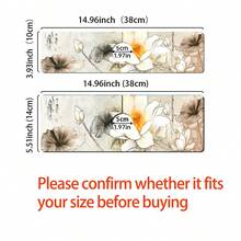 1 buc Flower Series Decorative Antiderapante Silicon Scurgere Pad, Bucătărie Scurgere Pad, Potrivit pentru Baie și Bucătărie Protecție Robinet Decorare.