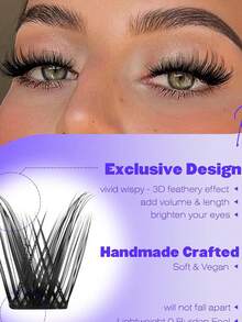 144pcs Lash Clusters Wispy Cluster Eyelash Extensions 10-18mm Individual Lashes Cluster Lashes Extension Soft Comfortable Eyelash Clusters With Thin Band