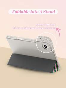 1 件粉色和绿色条纹/格子图案电子书保护套，兼容 Kindle Paperwhite 5/Kindle NK 11/iPad (A16) 11 英寸第 11 代 2025、iPad 10.2 英寸第 10 代，具有自动唤醒/睡眠功能，轻巧纤薄，可保护您的平板电脑/电子阅读器 - 彩色 - 查看 11