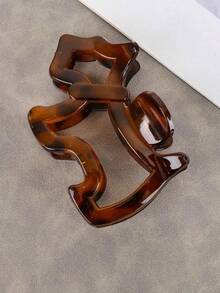 1pc Plastic Dog Paw Grip Hair Clip For Ladies - Simple And Fashionable Side Hair Accessory Fall Winter Claw Clip Hair Accessories For Women For Vacation Outfits Woman Elegant Hair Clutch