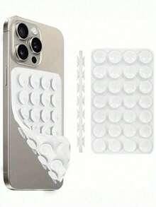 1 pièce Poignée adhésive en silicone pour téléphone, support de téléphone à ventouse, poignée de téléphone adhésive mains libres pour selfie et vidéo, support de préhension pour doigt de téléphone portable