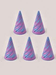 3Pcs Multi-Size Reversible Spiral Cone 3D Printed Anxiety Relief Fidget Toy,Decompression 3D Printed Double-Sided Spiral Cone - Colorful Gradient Structure, 1/2/5/10/20Pcs,Suitable As Halloween And Christmas Gifts, Metal Fiber Structure,Fidget Toys,Fidget,Sensory Toys
