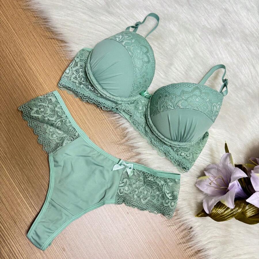 Esme Luxury Double String Microfiber Polyamide Lingerie Set | Moda de ...
