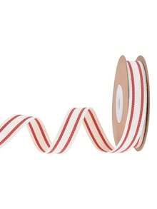 10 Yards/Roll Of Christmas Striped Ribbons, Gift Wrapping Ribbons, Natural Craft Accessory Ribbons, DIY Crafts, Holiday, Wedding, Valentine's Day, Christmas, Valentine's Day, Birthday Party Decorations. Gift Packaging Supplies, Ribbons&Bows. Festival And Party Supplies, Convenient And Practical