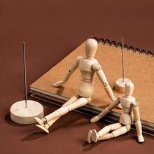 Wooden Posable Drawing Model, Movable Limbs Sketch Mannequin, Human Body Model Home Decor, Artist Model Articulated Doll, Creative Christmas Gift