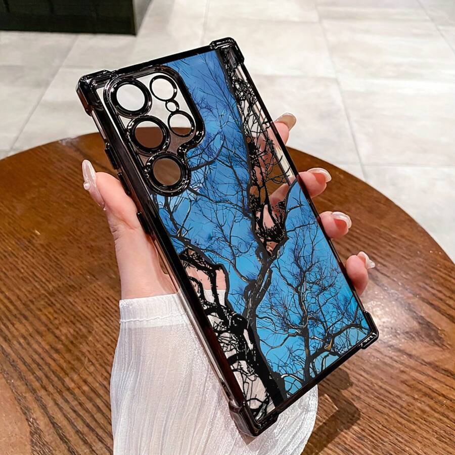 Funda Protectora de Alta Calidad para Teléfono Tree, Protección Mejorada para las Esquinas del Teléfono, Compatible con S25/S24/S23/S22 S21 S20 FE S20 Ultra A03s A04E/M04 A05s A06 4G A13 4G A15 4G/5G A25 5G A32 4G A55 5G A03 A04 A05 A12/M12 4G A13 5G/A04S A16 4G/5G A35 5G S20 S20 Plus A34/A55/A54/Note 20/Note 10 y Otras Series, Transparente, Resistente a Impactos - Colores mixtos - Ver 1
