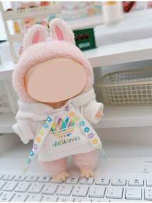 17cm Kabubu 连帽衫 第 1/2/3 代 Labobo 娃娃衣服、17cm LBB 娃娃衣服、10cm 毛绒娃娃、白色、黑色、蓝色 连帽运动衫 - 彩色 - 查看 12