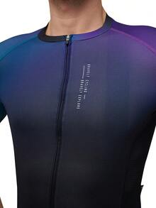 HISERWA Herren Profi Radtrikot - atmungsaktives Polyester-Strickgewebe, Rundhalsausschnitt, Kurzarm, Regular Fit, Sportoberteil für Radfahren, Angeln, Wochenend-Lässig - 93% Polyester+7% ELASTAN High Bullet, Sommer/Frühling/Herbst Kollektion - Schwarz - Übersicht 6