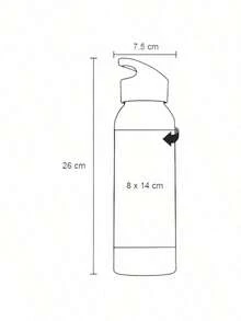 PromoClick Paquete de 10 Cilindro de plástico de 900 ml - Rosa - Ver 4
