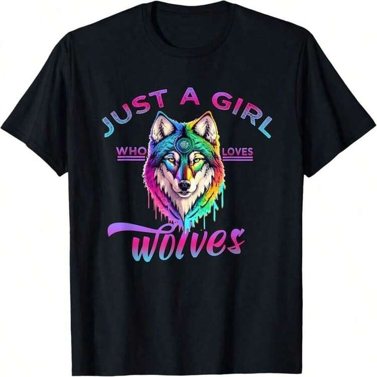 Camiseta Lobo aúlla a la luna - Negro 12 - Añade 1