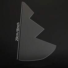 1/3 szt. Przezroczysty akrylowy szablon do szycia choinki - wzór na robótki ręczne do dekoracji świątecznych, 8/12/15 cali, świąteczny rękodzieło i prezent, idealny dla rodziny, przyjaciół, kochanków, szablon do szycia na Boże Narodzenie, idealny na Boże Narodzenie