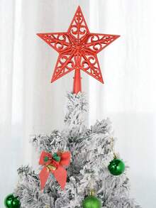 kumozawa 1 قطعة نجمة خماسية رأس شجرة عيد الميلاد، ديكور عيد الميلاد ورأس السنة نجمة خماسية، رأس شجرة عيد الميلاد، ديكور شجرة عيد الميلاد، زينة عيد الميلاد، ديكور منزلي داخلي لعيد الميلاد، ديكور عيد الميلاد الرجعي، ديكور عيد الميلاد كبير، ديكور عطلة، اكسسوار حفلة، نجمة زخرفية، ديكور أنيق، ديكور بلاستيكي، ديكور خفيف الوزن، نجمة عطلة