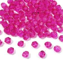200 hạt pha lê Áo nhiều màu bicone 4mm hạt thủy tinh mài giác dùng làm đồ trang sức tự làm và đồ thủ công - một cái túi - Xem 11