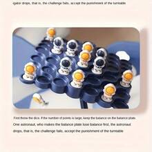 2-Player Astronaut Balancing Tree Chessboard Game - Enhances Reaction Time And Critical Thinking Skills, Relaxing Family And Party Game - Multicolor - View 7