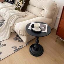 French Creative Bedside Cabinet, Minimalist Black Nightstand, Small Storage Shelf, New Compact Design