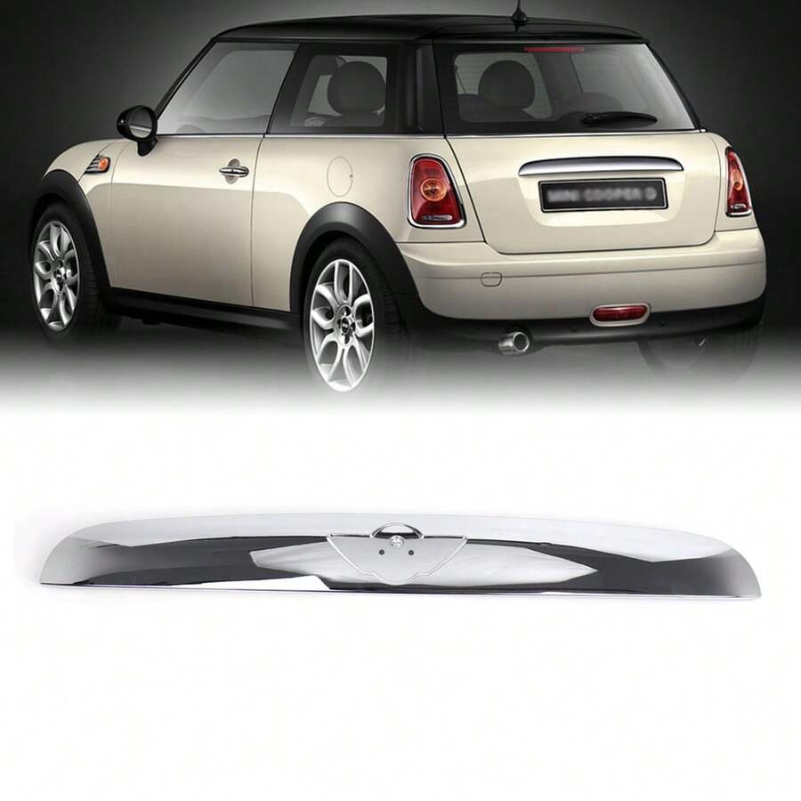 Rear Trunk Hatch Handle Compatible With MINI R55 R56 R57 R58 R59 R60 R61 2007-2013 Replaces 51132753603 51132753602 (Without Handle And License Plate Light) - Silver - View 1