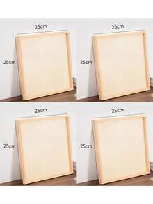 5 Paneles de lienzo de madera de 5 tamaños, 10 piezas en total, para pintura y manualidades - Tableros de arte de madera en blanco lisos para proyectos DIY, pintura de aceite y acrílico, pirografía y dibujo - Paneles con armazón duradero para artistas, principiantes y decoración del hogar creativa, 30*15cm/12*12cm/20*20cm/40*30cm/25*25cm 5 tamaños