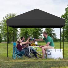 Pop Up Canopy, 10'x10' Folding Canopy With 3 Highters Adjustable, Outdoor Event Shelter UPF 50+ Gazebo Portable Tents For Parties Beach Camping Wedding