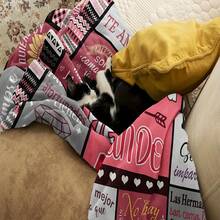 Heartfelt Sister's Gift,Modern Style, Versatile,Super Soft Flannel Printed 3D Blanket, As Birthday Gifts, Family, Wedding, Souvenir Blankets, Polyester Blankets Suitable For All Seasons, Washable, Machine Washable, Lightweight, Breathable, Comfortable, Warm, Unique, 280gsm For Him, Her Personalized Ideal Gifts For Her,Perfect Nap, Camping, Travel, Home, Daily Life, Office Decoration, Birthday, Anniversary, Valentine's Day, Thanksgiving, Christmas, Halloween, Wedding, New Year Gifts ,Sofa,Bed,Car,Bedroom,Living Room,Office,  Outdoor Camping, Beach,Wall Decoration - Nhiều màu 5 - Xem 5