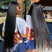 Jessenia Hair Paquetes de cabello humano recto de hueso crudo con cierre de encaje 4x4 y paquetes de 30 pulgadas de doble trama al por mayor