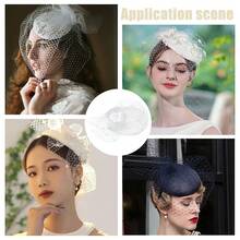 MAGICALCUTDIE 1box 8pcs EVA Cloth Round Fascinator Hat Base For Millinery Magic White 110x3mm - trắng - Xem 6