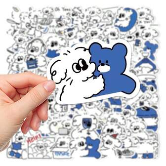 100pcs Cartoon Stickers, 65pcs Cute Puppy Stickers/Decals For Notebook, Planner, Decoration, Waterproof Stickers, Fridge Magnets