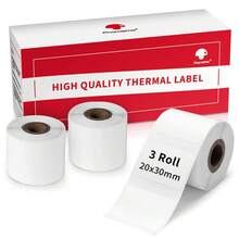Phomemo 3 Pieces Thermal Label Paper Roll, Square Labels, Regular Label Size, Multipurpose Labels, Self-Adhesive Thermal Printing Paper, Perfect For Clothing Labels, Price Tags, Category Labels, Package Stickers, Shipping Labels, Product Labels, Ingredient Labels, Gift Tags, Document Labels, - trắng - Xem 11