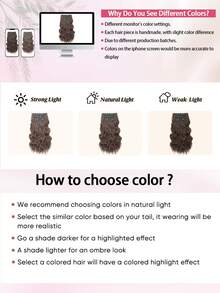 Clip-In Long Wavy Hair Extensions (20 Inch, 4PCS) - Soft & Natural Synthetic Fiber, For Women