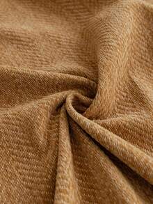 1pc Solid Color Sofa Cover Towel, Sofa Throw, Chenille Sofa Protective Cover, Suitable For All Seasons, Suitable For Bedroom And Living Room, Home Decor - Brown - View 5