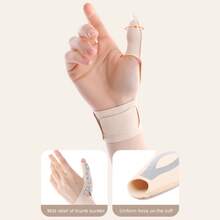2pcs/Set Elastic Thumb Support Sleeve - Soft Adjustable Thumb Compression Sleeve, Suitable For Work, Sports Wrist Support Sleeve, Fits Left And Right Hands - Multicolor - View 7