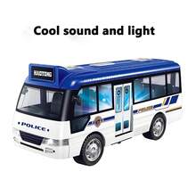 School Bus Toys Cars Plastic Little Cars City Bus With Sound And Light Up Friction Powered Cars Play Toys Gift For Kids Birthday Gift